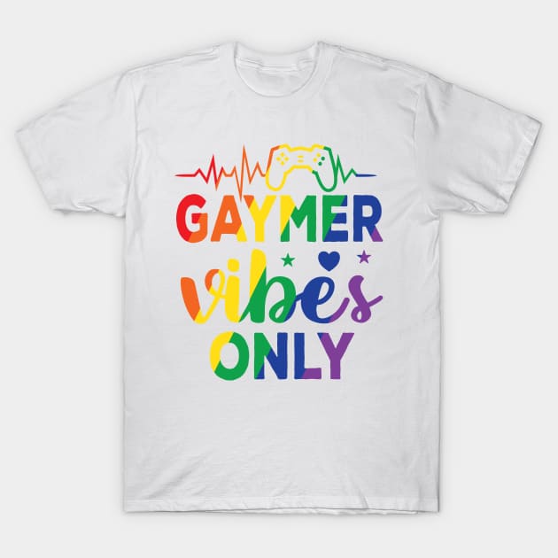 Gamer Vibes Only Gaming Funny Video Games Gifts for Nerd gamers T-Shirt by shamyin